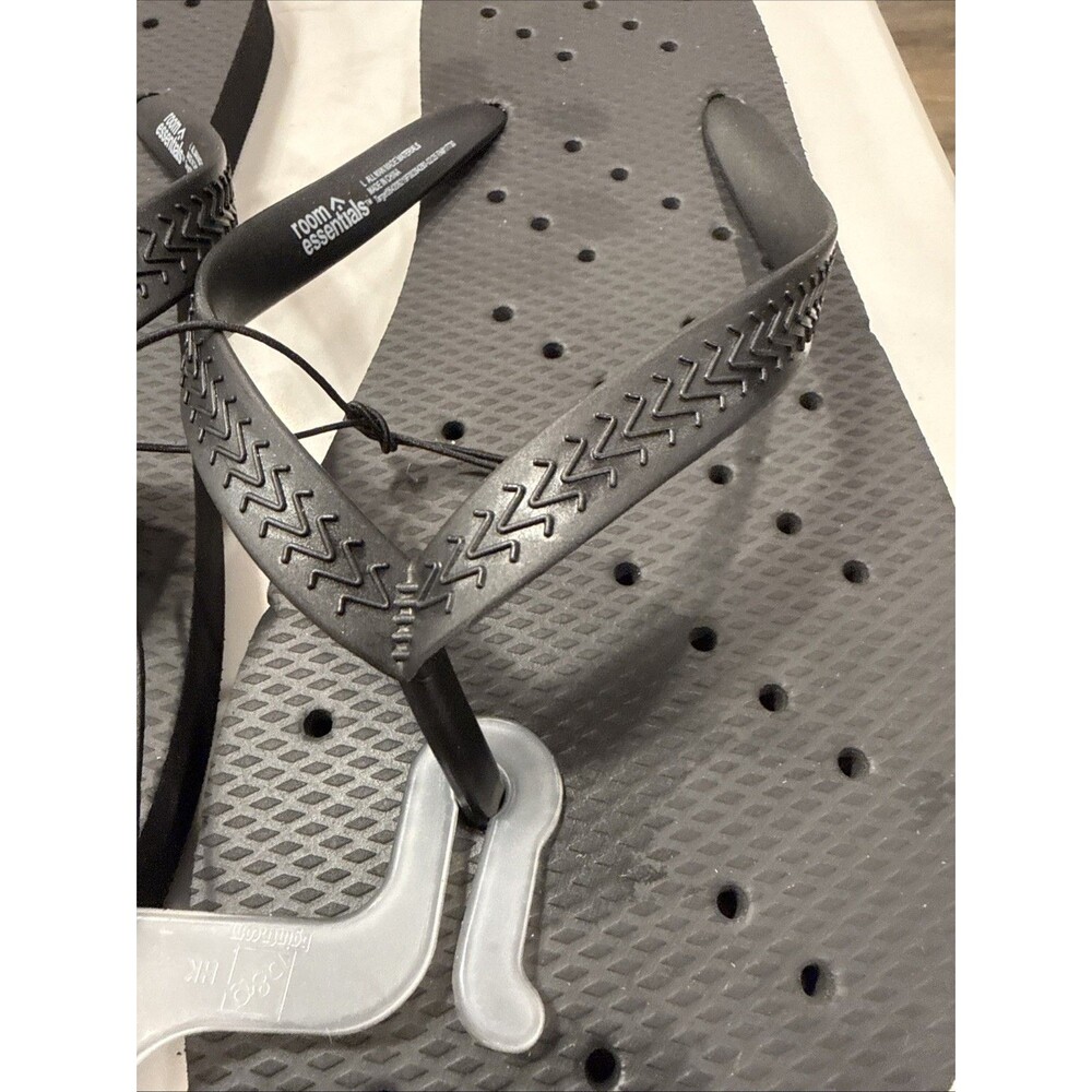 Room Essentials Shower Shoes Black Size Large - Picture 3 of 5